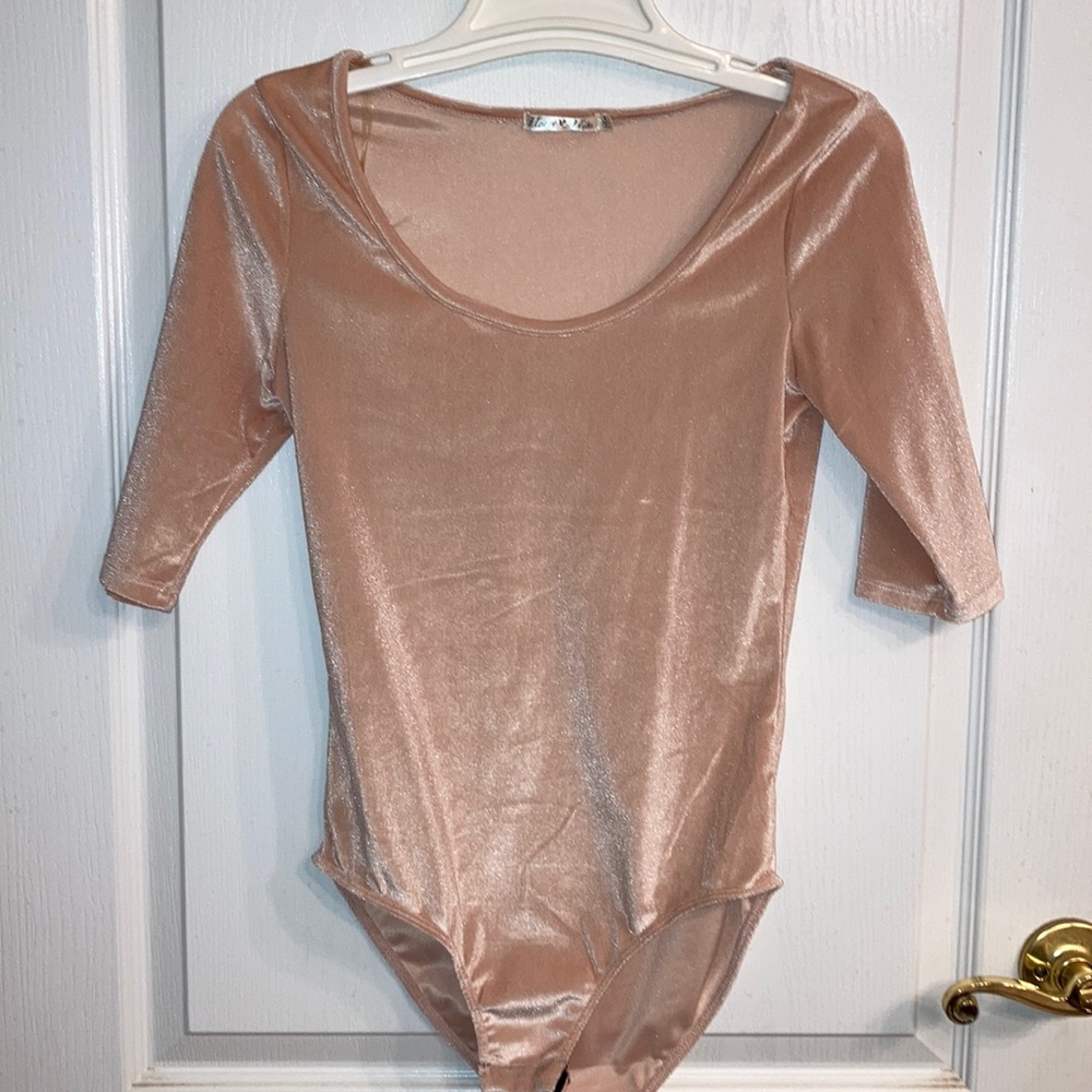 velvety pink bodysuit